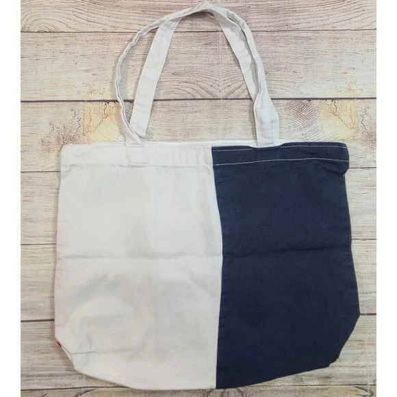 Rock Point Texas Flag Original Tote Bag Purse Women's Cotton Red White Navy Blue - Picture 2 of 8